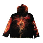 "Death Card" Tapestry Rhinestone Black Hoodie