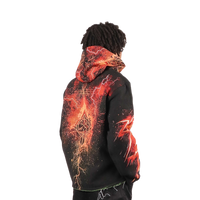 "Death Card" Tapestry Rhinestone Black Hoodie