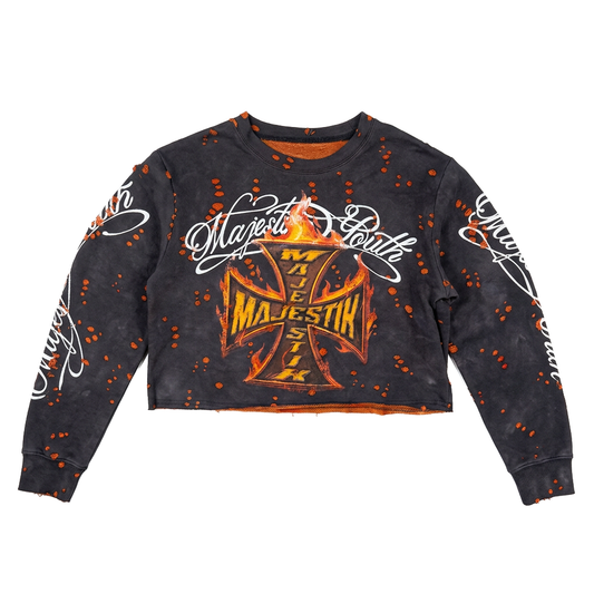 WOMENS MAJESTIK FALMES LONG-SLEEVE TEE