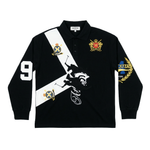 Black Long Sleeve Polo