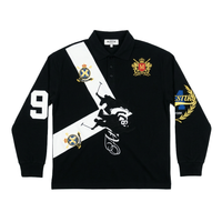 Black Long Sleeve Polo