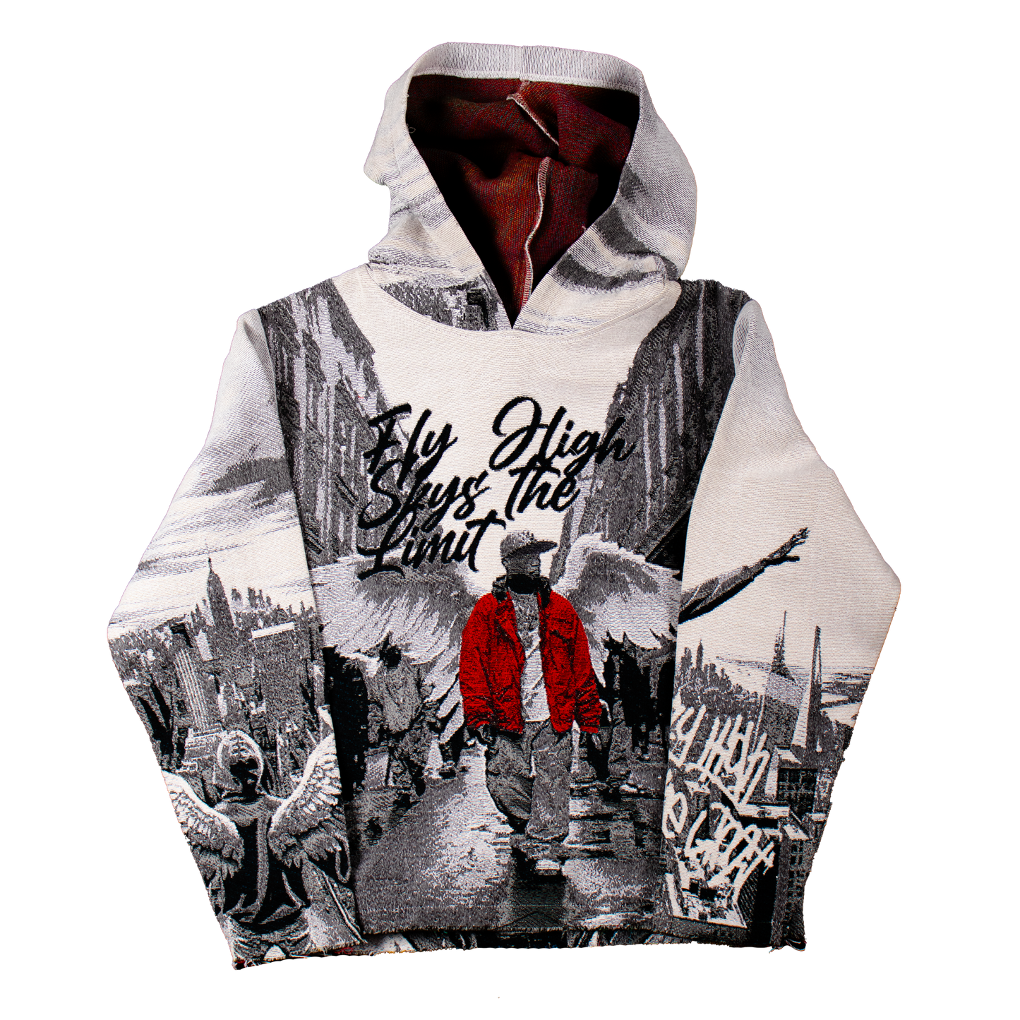 "Fly High" Tapestry Hoodie