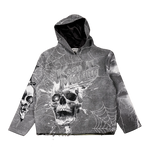 "Keep it moving" Tapestry Rhinestone Grey Hoodie