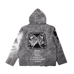 "Keep it moving" Tapestry Rhinestone Grey Hoodie