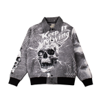 "Keep it Moving" Tapestry Rhinestone Grey jacket