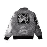 "Keep it Moving" Tapestry Rhinestone Grey jacket
