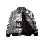 "Keep it Moving" Tapestry Rhinestone Grey jacket