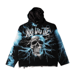 "No Way out" Tapestry Rhinestone Black Hoodie