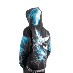"No Way out" Tapestry Rhinestone Black Hoodie