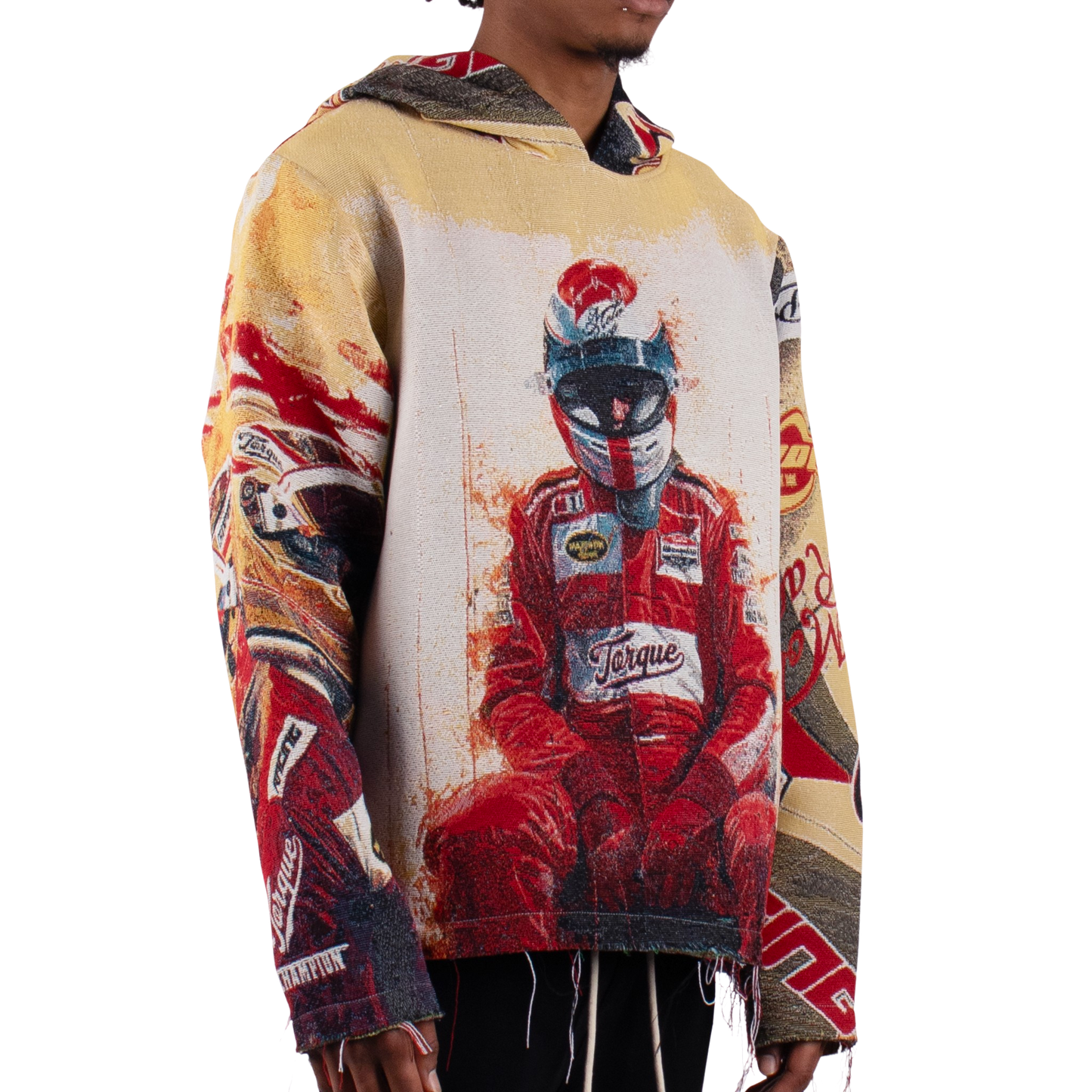 "Racing Red" Tapestry Hoodie