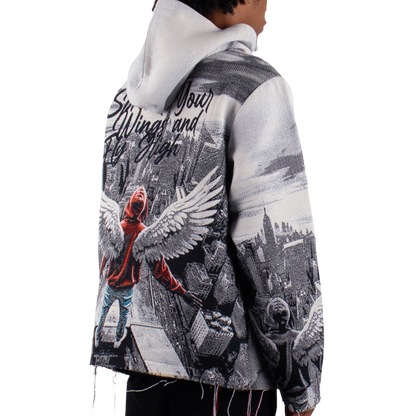 "Fly High" Tapestry Hoodie