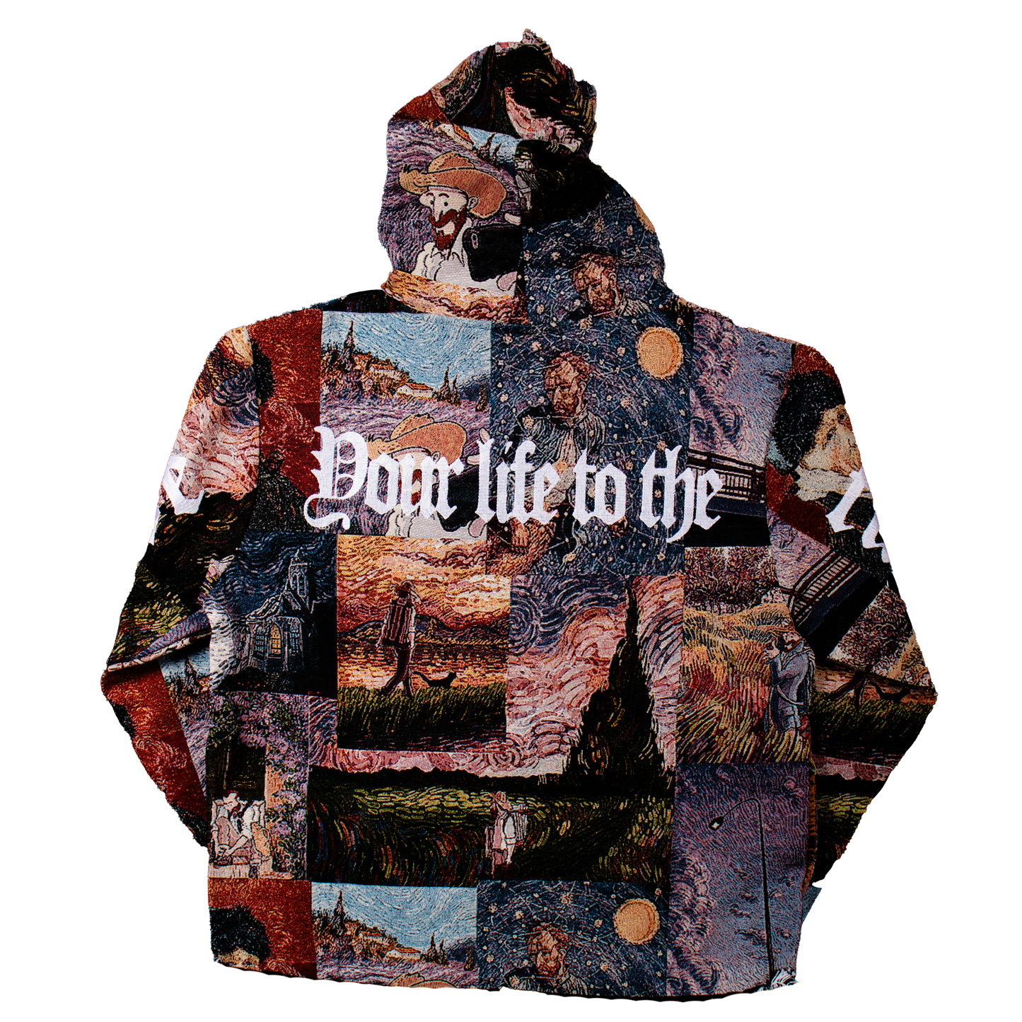 "Van Gogh Dark" Tapestry Hoodie