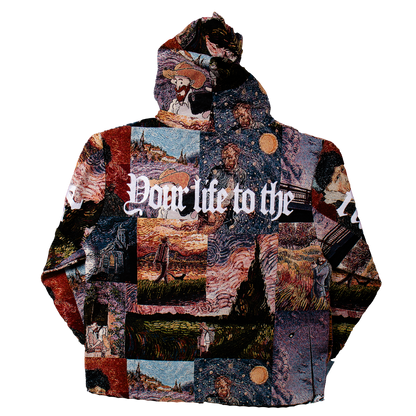 "Van Gogh Dark" Tapestry Hoodie