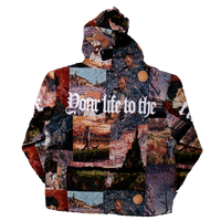 "Van Gogh Dark" Tapestry Hoodie