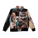 "Criminal Activity" Tapestry and Leather Jacket