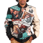 "Criminal Activity" Tapestry and Leather Jacket
