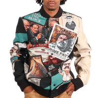 "Criminal Activity" Tapestry and Leather Jacket