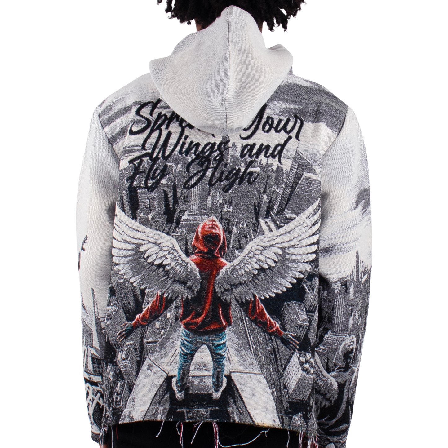 "Fly High" Tapestry Hoodie