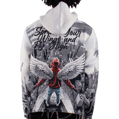 "Fly High" Tapestry Hoodie