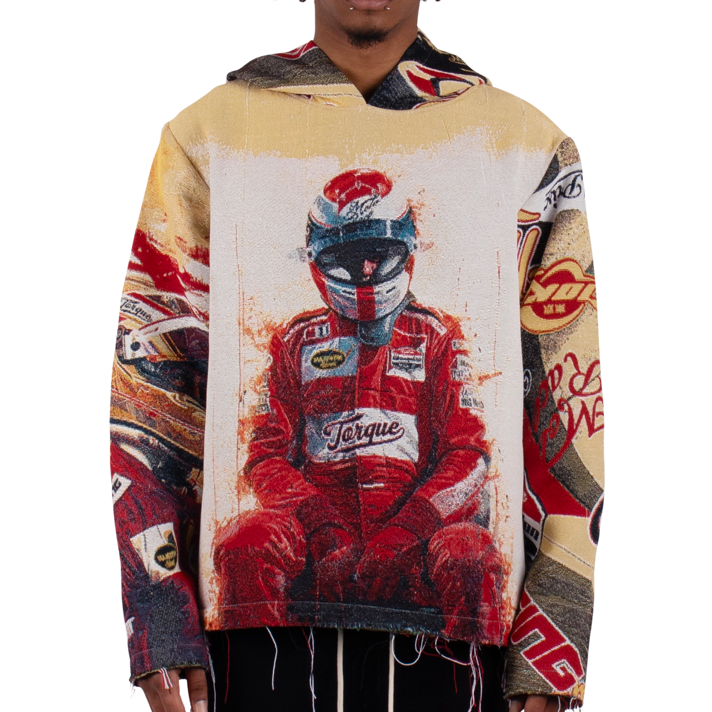 "Racing Red" Tapestry Hoodie