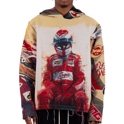 "Racing Red" Tapestry Hoodie