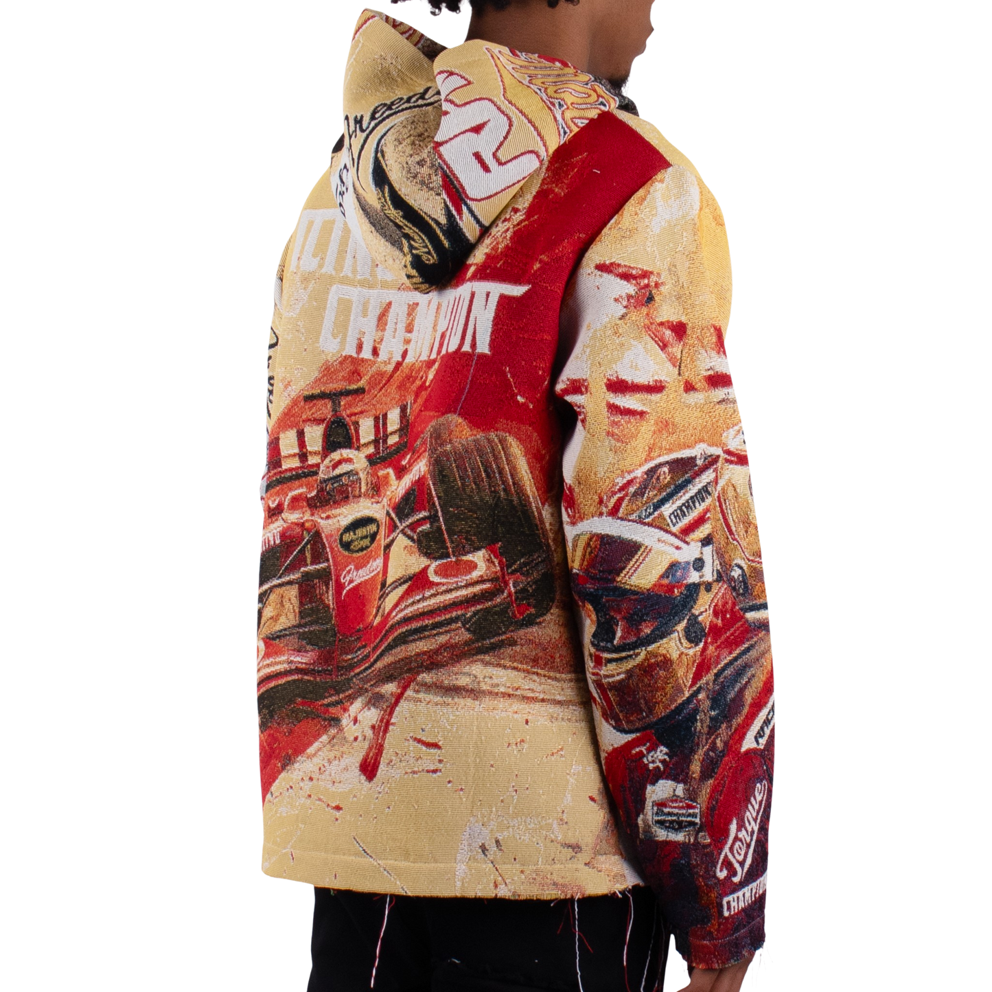 "Racing Red" Tapestry Hoodie