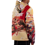 "Racing Red" Tapestry Hoodie