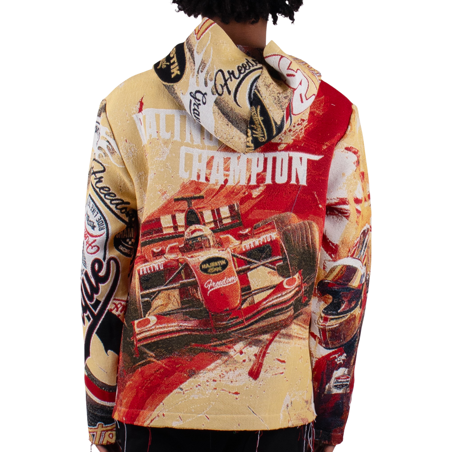 "Racing Red" Tapestry Hoodie