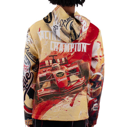 "Racing Red" Tapestry Hoodie