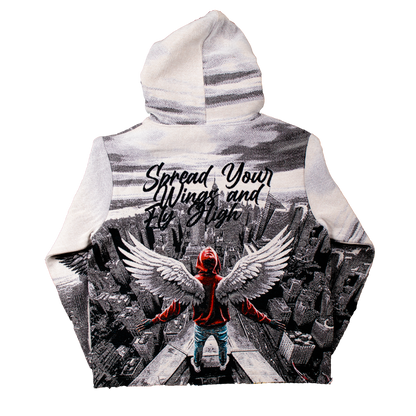 "Fly High" Tapestry Hoodie