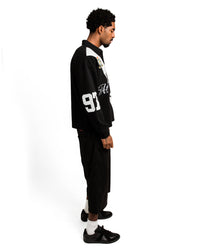 Black Long Sleeve Polo