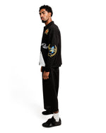 Black Long Sleeve Polo