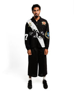 Black Long Sleeve Polo