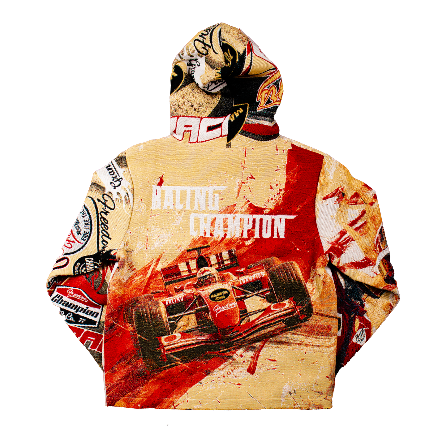 "Racing Red" Tapestry Hoodie