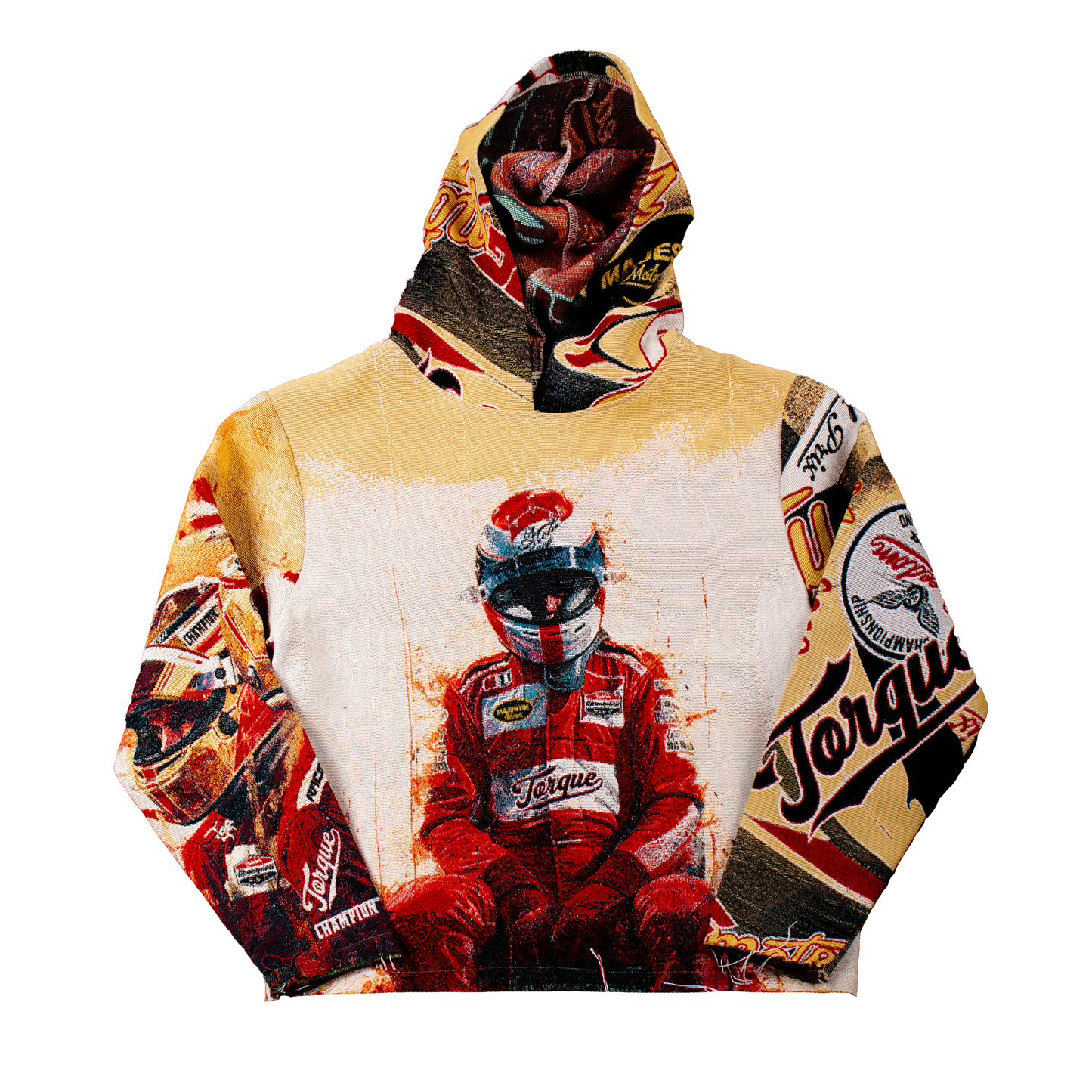 "Racing Red" Tapestry Hoodie