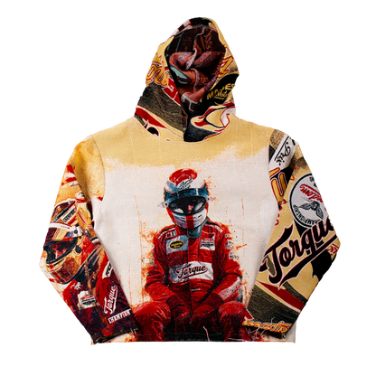 "Racing Red" Tapestry Hoodie