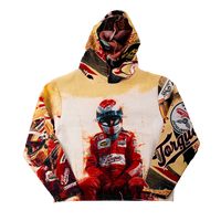 "Racing Red" Tapestry Hoodie