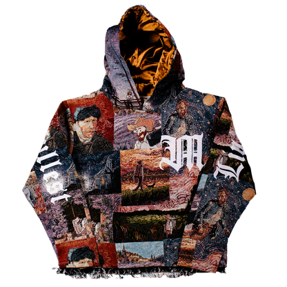 "Van Gogh Dark" Tapestry Hoodie